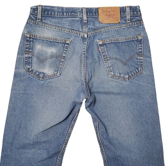 Levi's 505 Regular Fit Men's Straight Leg Jeans Size 34x30 Denim Medium Blue - Picture 5 of 8